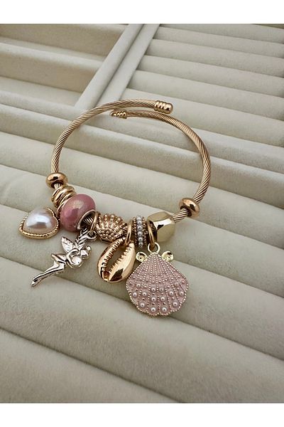 Lumina Atelier Charm Steel Bracelet