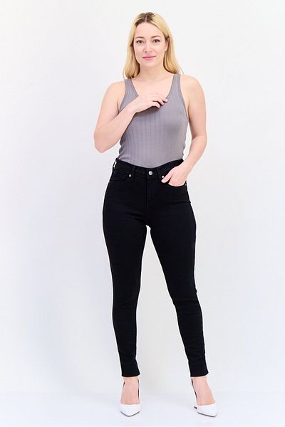 Levi's Women Super Skinny Fit Solid Stretchable Jeans, Black