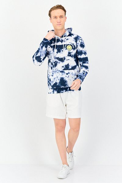 Originals by Brooklyn Cloth Men Hooded Tie Dye Long Sleeve Sweatshirts, Multicolor