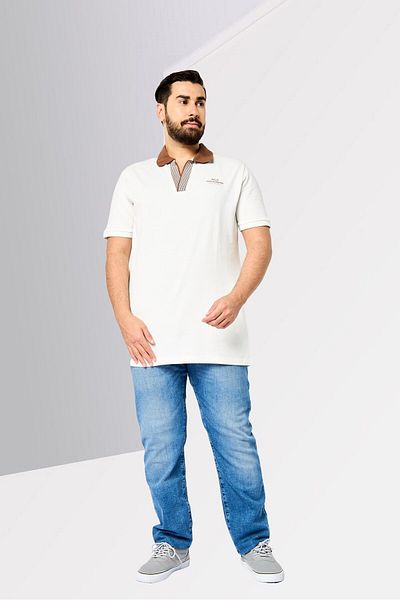 John Richmond Men Regular Fit Brand Logo Short Sleeves Polo Shirt, White