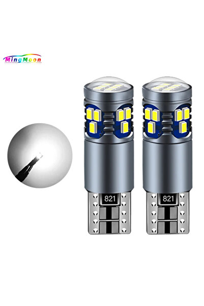 Choice4 مصباحان LED أبيضان من نوع T10 للوحة ترخيص السيارة، 18SMD، مناسبان لسي...