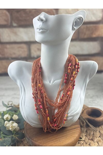 SEDEF TAKI Sıra boncuklu Vintage kolye modelleri