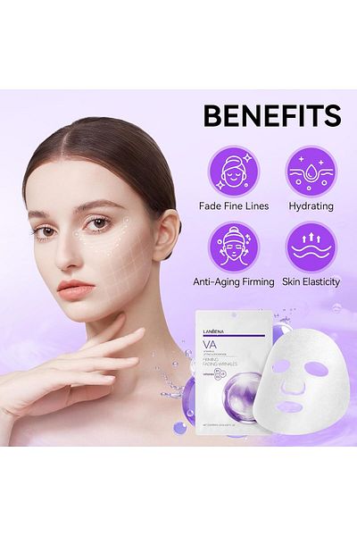 LANBENA Vitamin A Lifting Lotion Mask Firmin, Fading Wrinkles Anti-Aging 25ML