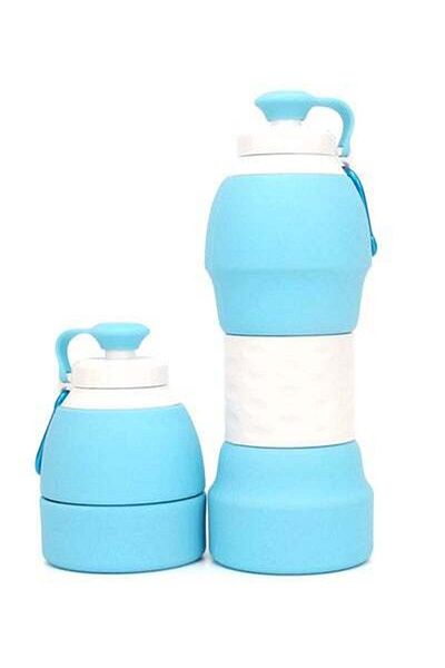HALAMODO Silicone Foldable Travel Water Bottle 580ml