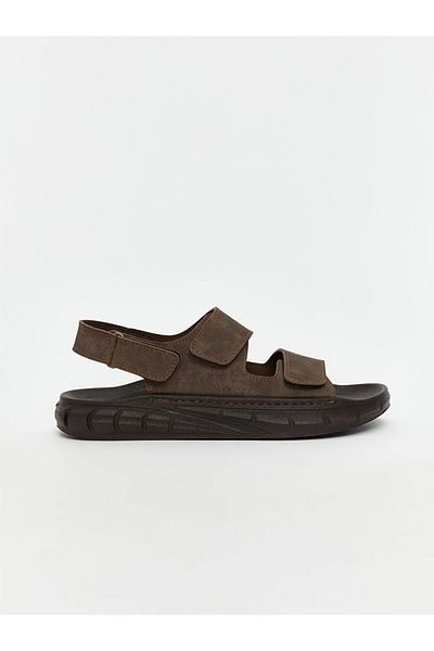 LC Waikiki Lcw Steps Brown Suede Look Men's Sandals