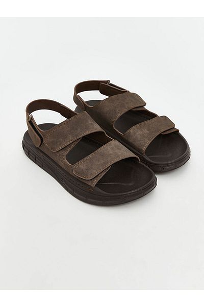 LC Waikiki Lcw Steps Brown Suede Look Men's Sandals