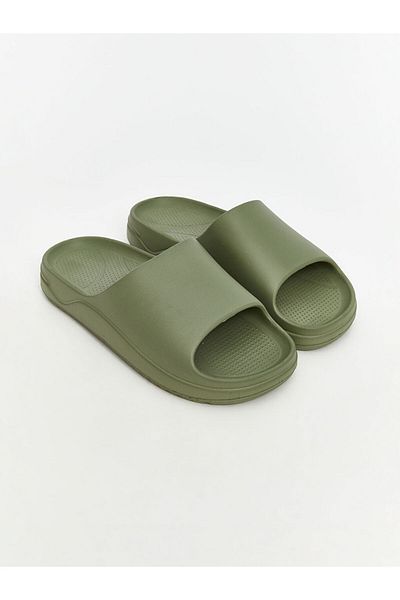 LC Waikiki Lcw Steps Khaki Single Strap Men's Slippers