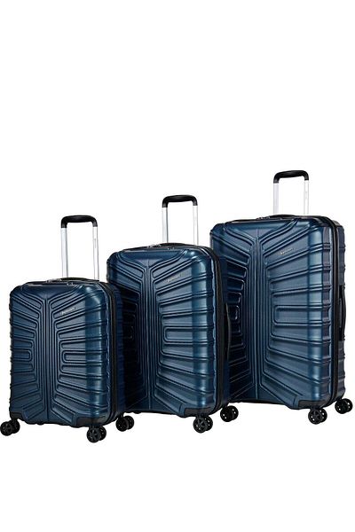 eminent Hard Case Travel Bag Trolley Luggage Set of 3 TPO Lightweight Suitcase 4 Quiet Double Spinner Wheels