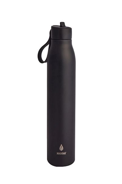 manna Hydration Modern Flip Double Wall Insulated Stainless Steel Water Bottle