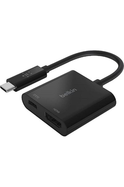 Belkin USB-C to HDMI 4K/60 Hz with 60 Watts USB-C PD Passthrough Port Adapter
