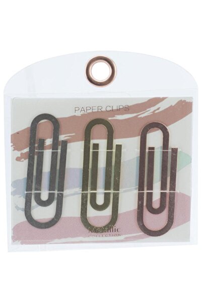 Roco مشابك ورق معدنية - 20 مم، مطلية بالفضة/الذهب/الذهب الوردي