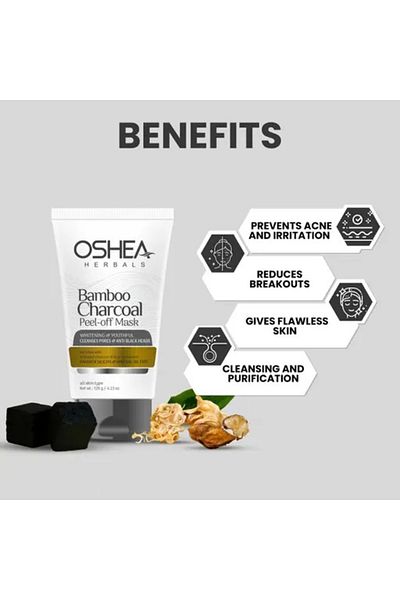 Oshea Herbals Bamboo Charcoal Peel Off Mask 120 GM