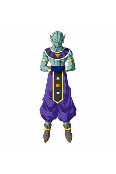 INOVATIX Set de 8 piese, autocolant Dragon Ball Beerus gata de luptă, INOVATIX®. 6 cm