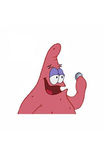 INOVATIX Set de 8 autocolante Patrick Star Happy Meme, INOVATIX®. 6 cm