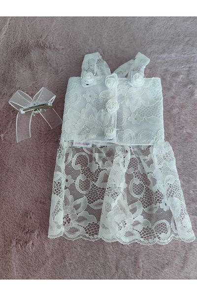 POFUDUQO Cat Dog Puffy Wedding Dress Handmade Elegance for Special Occasions