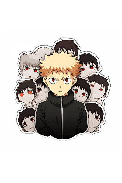 INOVATIX Set of 8 pieces, Jujutsu Kaisen Sticker double drawing, INOVATIX®. 6 cm