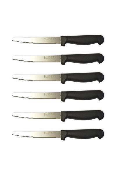 Skygo Premont Italian 6-Piece Serrated Flat Fruit, Vegetable Knife 11.5 cm