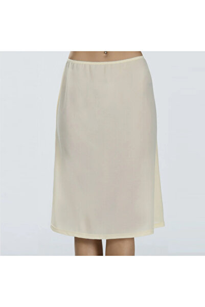 NBB Women's Knee-Length Long Skirt-Beige