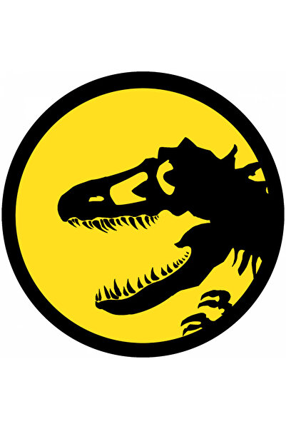 INOVATIX Set de 8 autocolante cu scheletul din Jurassic Park, INOVATIX®. 6 cm