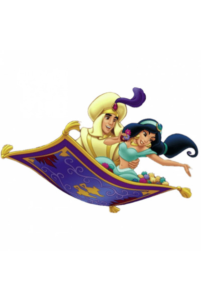 INOVATIX Set de 8 piese, autocolant Prințesa Disney Jasmine, INOVATIX®. 6 cm