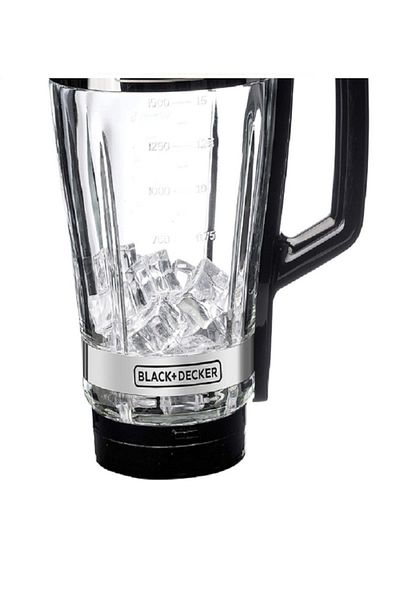 Black&Decker 00W Premium Blender with Glass Jar Silver and Black 1.75 Liter