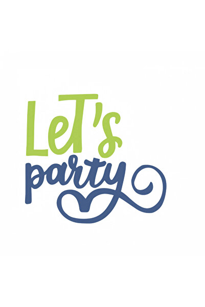 INOVATIX Set of 8 pieces, Sticker Let's party, INOVATIX®. 6 cm