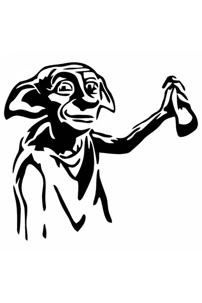 INOVATIX Set de 8 piese, autocolant șosetă Dobby și Harry Potter, INOVATIX®. 6 cm