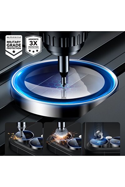 ESR Camera Lens Protector for iPhone 16 / iPhone 16 Plus - ESR Armorite Camera Lens Protectors - Black