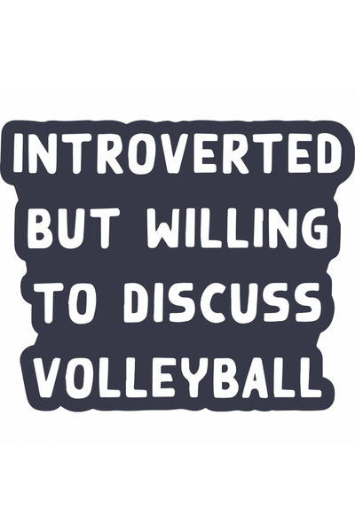 INOVATIX Set de 8 piese, Autocolant Introvertit dar dispus să discute despre ...