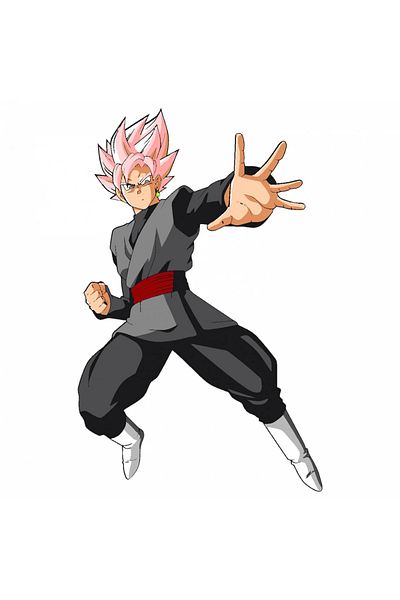 INOVATIX Set of 8 pieces, Sticker Dragon Ball Goku fighting position 3, INOVATIX®. 6 cm