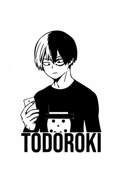 INOVATIX Set de 8 piese, autocolant My Hero Academia Shoto Todoroki cu cartea...