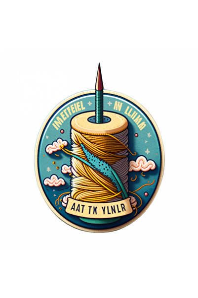 INOVATIX Set de 8 bucăți, fir și ac Papiota autocolant, INOVATIX®. 6 cm