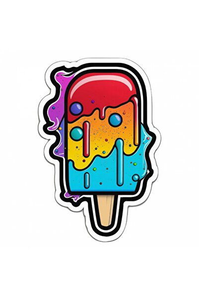 INOVATIX Set de 8 bucăți, autocolant înghețată cu suc, INOVATIX®. 6 cm