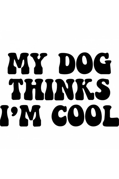 INOVATIX Set de 8 piese, Autocolant Câinele meu crede că sunt cool, INOVATIX®...