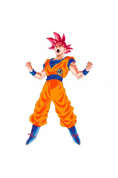 INOVATIX Set de 8 piese, autocolant Goku putere Dragon Ball, INOVATIX®. 6 cm
