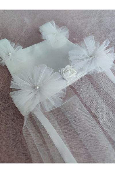 POFUDUQO Cat Dog Wedding Dress Handmade Elegance for Special Occasions