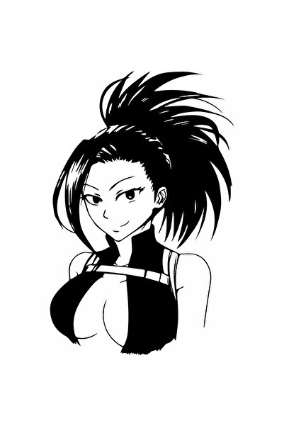 INOVATIX Set de 8 piese, autocolant anime My Hero Academia Momo Yaoyorozu, IN...