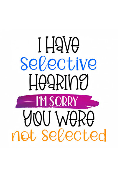 INOVATIX Set de 8 piese, Autocolant Am auz selectiv, îmi pare rău că nu ai fo...