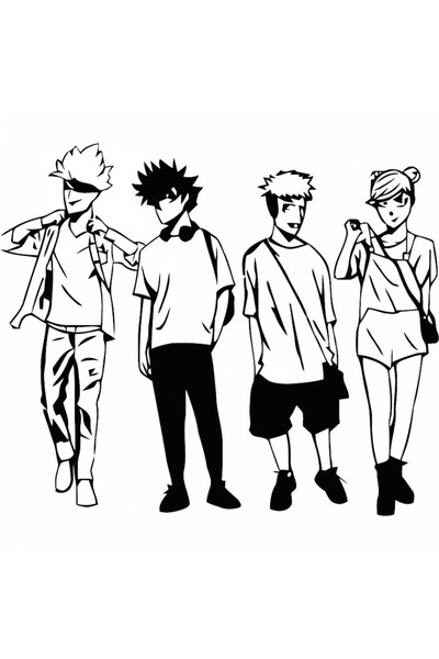 INOVATIX Set de 8 piese, autocolant Lost in Paradise Jujutsu Kaisen, INOVATIX...