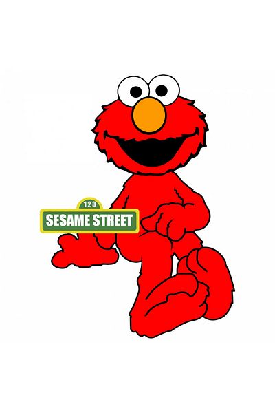 INOVATIX Set de 8 piese, autocolant Elmo Sesame Street curios despre oaspeți, INOVATIX®. 6 cm