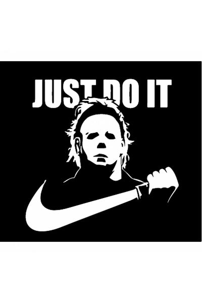 INOVATIX Set de 8 piese, autocolant Michael Myers Just Do It, INOVATIX®. 6 cm