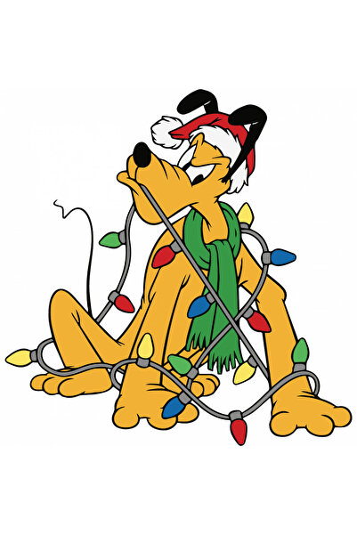 INOVATIX Set de 8 piese, autocolant Pluto încurcat în bradul de Crăciun, INOV...