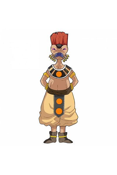 INOVATIX Set de 8 piese, autocolant Dragon Ball Arak, INOVATIX®. 6 cm