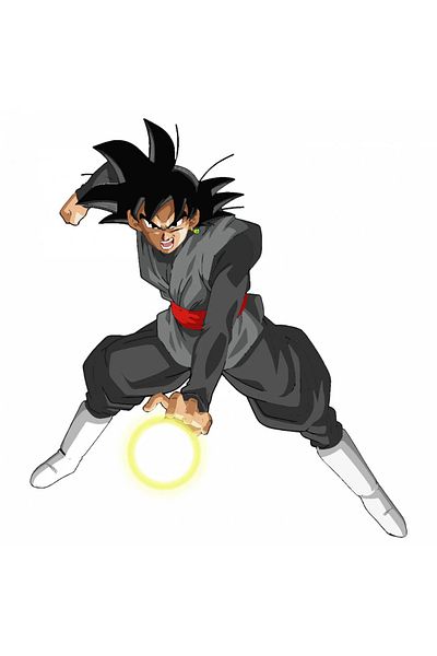 INOVATIX Set de 8 piese, autocolant Dragon Ball Goku poziția de luptă 4, INOVATIX®. 6 cm