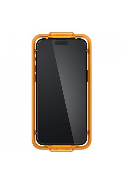 Spigen Iphone 15 Pro Case (SET OF 2) - Glas.tr Align Master - Black