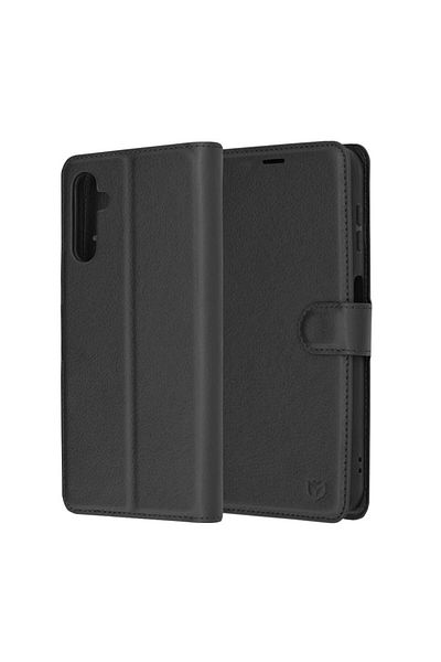 Techsuit Case for Samsung Galaxy A14 4G / A14 5G - Techsuit Leather Folio - Black