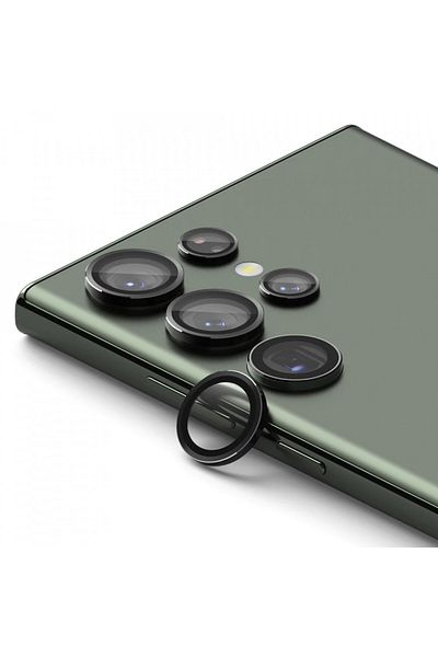 Ringke Camera Film for Samsung Galaxy S23 Ultra - Ringke Camera Lens Frame Glass - Black