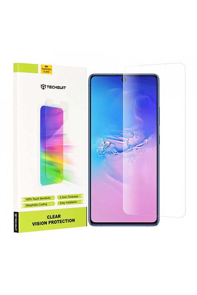 Techsuit Samsung Galaxy S10 Lite Screen Protector - Techsuit Clear Vision Glass - Transparent