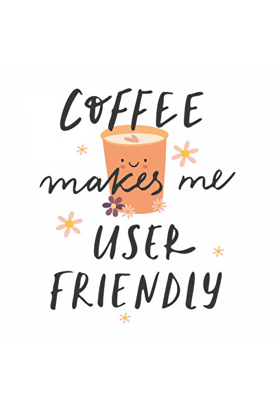 INOVATIX Set de 8 piese, Sticker Cafea mă face ușor de utilizat, INOVATIX®. 6 cm
