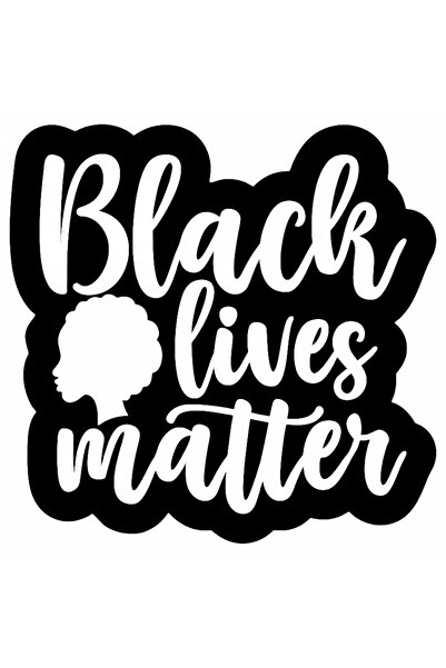 INOVATIX Set de 8 piese, autocolant Black Lives Matter, INOVATIX®. 6 cm